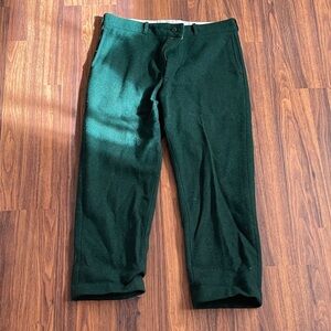 Johnson Woolen Mills made in USA Men's Green wool Pants